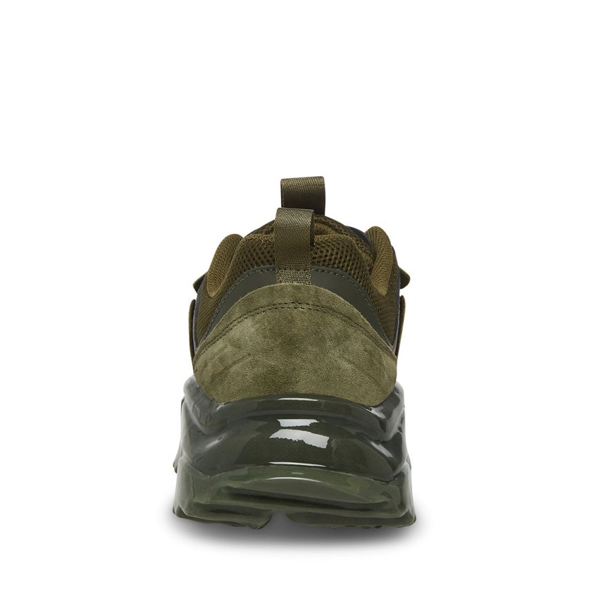 Olive Steve Madden Ward Men's Sneakers | PH 0281QVP